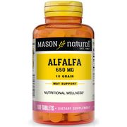 Alfalfa 650 mg, 100 Tablets, Mason Natural