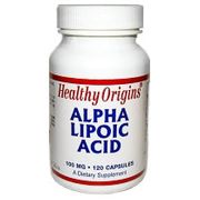 Alpha Lipoic Acid 100 mg, 120 Capsules, Healthy Origins