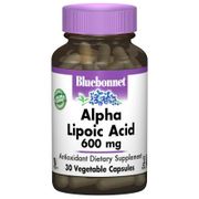 Alpha Lipoic Acid 600 mg, 60 Vegetable Capsules, Bluebonnet Nutrition