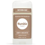 Aluminum-Free Original Formula Deodorant, Simply Unscented, 2.5 oz, Humble Brands