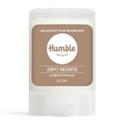 Aluminum-Free Original Formula Deodorant Travel Size, Simply Unscented, 0.5 oz, Humble Brands