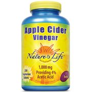 Apple Cider Vinegar 1000 mg, 250 Vegetarian Tablets, Nature's Life