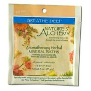 Aromatherapy Herbal Mineral Baths, Breathe Deep, 3 oz, Nature's Alchemy