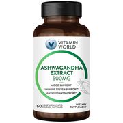 Ashwagandha Extract 500 mg, 60 Vegetarian Rapid Release Capsules, Vitamin World