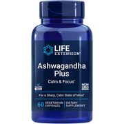 Ashwagandha Plus, Calm & Focus, 60 Vegetarian Capsules, Life Extension