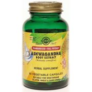 Ashwagandha Root Extract - Standardized Full Potency, 60 Vegetable Capsules, Solgar