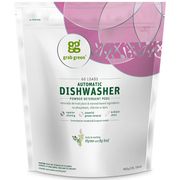Automatic Dishwashing Powder Detergent Pods, Thyme with Fig Leaf, 60 Loads, 2 lb 1.8 oz (960 g), Grab Green