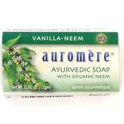 Ayurvedic Bar Soap Travel Size, Vanilla-Neem, 0.6 oz, Auromere