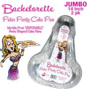 Bachelorette Peter Party Cake Pan, Large, 2 Pack, Hott Products