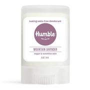 Baking Soda-Free Deodorant for Vegan & Sensitive Skin, Mountain Lavender, Travel Size, 0.5 oz, Humble Brands