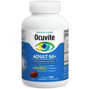 Bausch + Lomb Ocuvite Adult 50+ Formula, Eye Vitamin & Mineral Supplement, 150 Mini Softgels