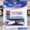 3 Assorted Color Chisel Tip Dry Erase Whiteboard Marker with Eraser