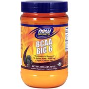 BCAA Big 6 - Natural Grape Flavor Powder, 600 g, NOW Foods
