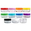 5G/5ML (0.18 oz) Plastic Clear Cosmetic Sample Jars (Round Top)