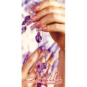 Beauty Salon Poster, Window Decal 4 x 2 ft, NWP-12-1