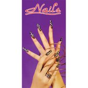 Beauty Salon Poster, Window Decal 4 x 2 ft, NWP-14-1