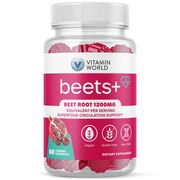 Beets+ Gummies, Cardiovascular Support, 60 ct, Vitamin World