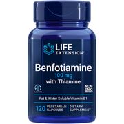Benfotiamine with Thiamine, 120 Vegetarian Capsules, Life Extension