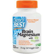 Brain Magnesium with Magtein 75 mg, 60 Vegetarian Capsules, Doctor's Best