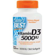 Vitamin D3 5000 IU, 360 Softgels, Doctor's Best