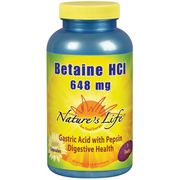 Betaine HCL 648 mg, 100  Capsules, Nature's Life