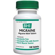 BHI Migraine Relief, 100 Tablets, MediNatura
