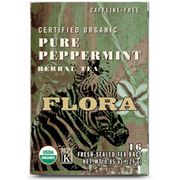 Pure Peppermint Tea, 16 Tea Bags, Flora Health
