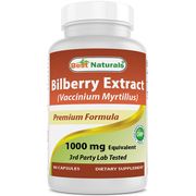 Bilberry Extract 1000 mg, 90 Capsules, Best Naturals