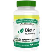 Biotin 10,000 mcg, 100 VegeCaps, Health Thru Nutrition