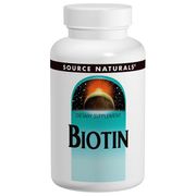 Biotin 10,000 mcg, High Potency, 60 Tablets, Source Naturals