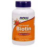 Biotin 10 mg Extra Strength, 120 Vegetarian Capsules, NOW Foods