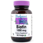 Biotin 1000 mcg, 90 Vcaps, Bluebonnet Nutrition