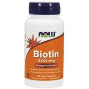 Biotin 5000mcg 60 Vcaps, NOW Foods