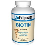 Biotin 600 mcg, 100 Capsules, Life Extension