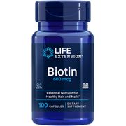Biotin 600 mcg, 100 Capsules, Life Extension
