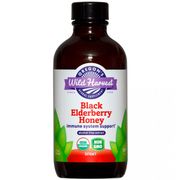 Black Elderberry Honey Liquid Extract, Organic, Alcohol Free, 4 oz, Oregon's Wild Harvest