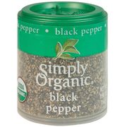Black Pepper, Medium Grind, 0.56 oz, Simply Organic
