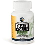 Black Seed with GlyMordica Bitter Melon, 100 Capsules, Amazing Herbs