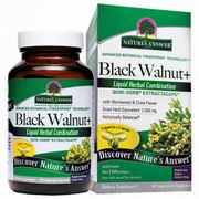 Black Walnut Plus, Liquid Herbal Combination, 90 Capsules, Nature's Answer