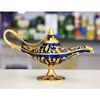 Blue Aladdin Magic Lamp Gilt Jewelry Gift Box with Fine Crystals