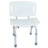 Aluminum Shower Chair with Backrest, ZZRCHR02