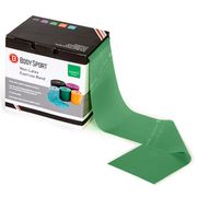 BodySport Latex-Free Exercise Band Roll, 4 in x 50 yds, Heavy Resistance, Green