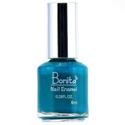Bonita Petite Nail Enamel - Turquoise, Mini Nail Polish, 0.28 oz (8 ml), Bonita Cosmetics