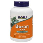 Boron 3mg 250 Caps, NOW Foods