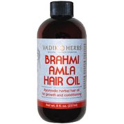 Brahmi-Amla Oil, 8 oz, Vadik Herbs (Bazaar of India)