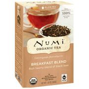 Breakfast Blend Black Tea, 18 Tea Bags, Numi Tea