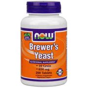 Brewer's Yeast 650mg 200 Tabs, NOW Foods