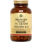 Brewer's Yeast 7 1/2 Grains with Vitamin B-12, 250 Tablets, Solgar