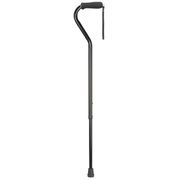 Briggs Healthcare Deluxe Walking Cane, Offset Handle Foam Grip, Black, DMI433BLK