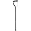 Deluxe Walking Cane, Offset Handle Foam Grip, Black, DMI433BLK
